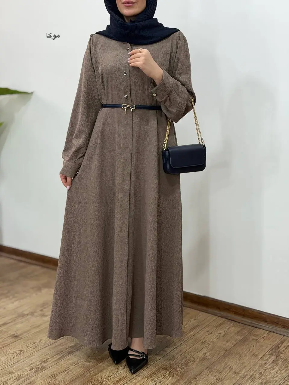 پیراهن مانتویی بلند آیسو فرانک